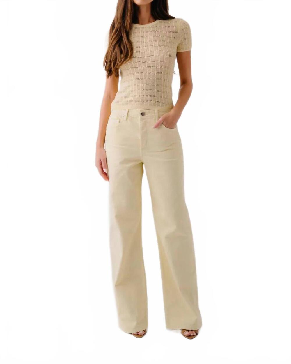 NEW SABLYN sammy straight-leg jean in buttercup
